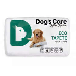 Tapete Higiênico Dog's Care Eco para Cães Porte Grande 80x60cm - 30 Unidades