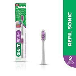 Escova Dental Refil Gum Deep Clean Sonic Refills 2 Unidades