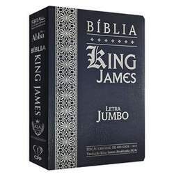 Bíblia King James Atualizada KJA Letra Jumbo Capa Cover Book Azul