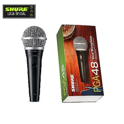 Microfone Shure PGA48-LC Dinâmico Cardióide para Vocais