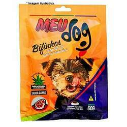 Bifinhos Meu Dog sabor Carne para cães 60gr