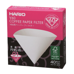 Filtro Natural para Coador Hario V60-01 (40 Unid )