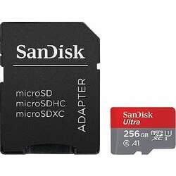 SanDisk Ultra 256GB microSD card c/ Adaptador - Switch Compatível