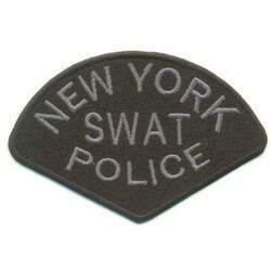 Bordado New York Swat Police - Cinza