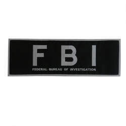 Bordado FBI Costas Cinza
