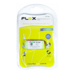 Bateria Flex para Telefone Sem Fio - Tipo 69 - 600mAh - 2,4V - FX-70U - Cartela com 1