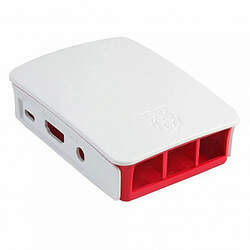 Case Plastico para Raspberry Pi3 B/B (Branco/Vermelho)