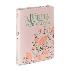 A Bíblia Da Pregadora RA Grande Luxo Flores Rosa