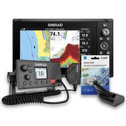 GPS Sonar Simrad Cruise 9 c/ Carta e Rádio VHF Simrad RS20
