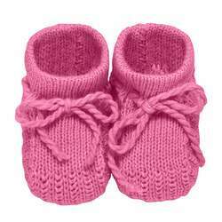 Sapatinho para bebê em tricot Pink - Roana