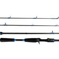 Vara de Pesca para Carretilha Shimano SLX 5 8 SLXC58MLSA 6-14LB Tamanho 1,73m Cor Preto com detalhes em Azul