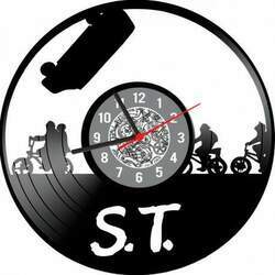 (0) Relógio Decorativo de Disco de Vinil Stranger Things