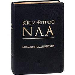 Bíblia de Estudo NAA - Nova Almeida Atualizada - Capa Couro Legítimo