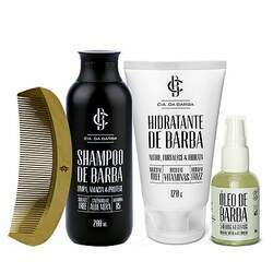 Kit Barba Premium - Shampoo Hidratante Oleo Pente