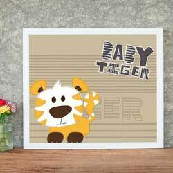 Quadro Decorativo Infantil Baby Tiger