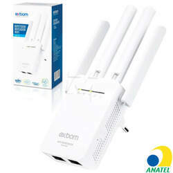 Repetidor de Sinal Wireless-N 300MBPS 4 Antenas EXBOM - 02913/ YWIP-C4