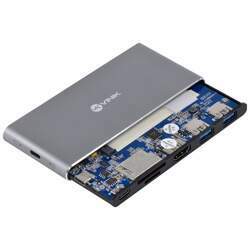 DOCK STATION SSD M 2 HUB TYPE C TIPO C 2 USB 3 0 HDMI LEITOR DE CARTAO SD TF POWER DELIVERY (PD) 100W DSM-5C
