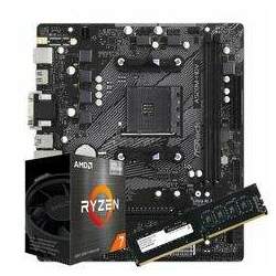 Kit Upgrade, AM4 Ryzen 7 5700G 3 8Ghz, A520M-HDV, 8GB DDR4 3200Mhz - ASRock