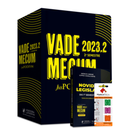 Vade Mecum Juspodivm - 2023 2 - Tradicional - Capa Preta Etiqueta Marca Fácil - 2º Semestre