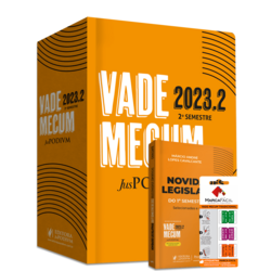 Vade Mecum Juspodivm - 2023 2 - Tradicional - Capa Laranja Etiqueta Marca Fácil - 2º Semestre