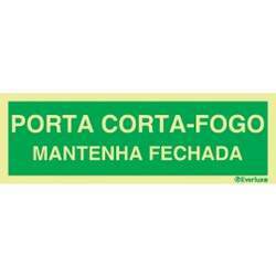 PORTA CORTA-FOGO MANTENHA FECHADA