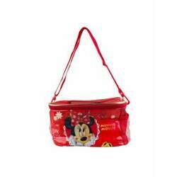 Bolsa Vermelha Térmica Lancheira Minnie 15x27x18cm - Disney