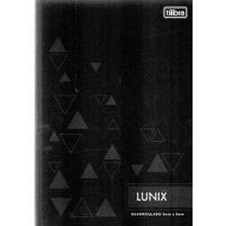 Caderno Lunix 1/4 Tilibra Quadriculado 5 mm x 5 mm Preto
