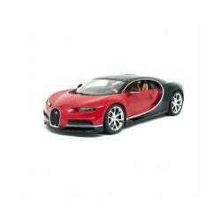 Miniatura Carro Bugatti Chiron - Vermelho e Preto -