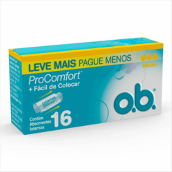 Absorvente O B Pro Comfort Médio C/ 16un