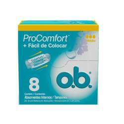 Absorvente O B Pro Comfort Médio C/ 8un