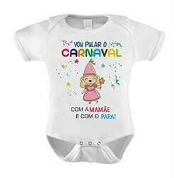 Body ou Camiseta Divertido - Vou Pular o Carnaval Princesa