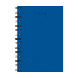 Agenda Diária 320 Folhas Espiral Cristal Azul - Redoma