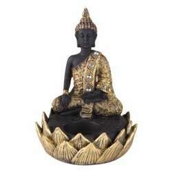 Buda Meditando Castiçal - Lótus