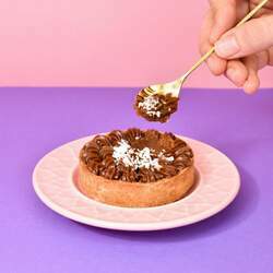 Mini Torta de Cookies com Doce de Leite - 120g Sem Glúten Sem Açúcar Sem Lactose Low Carb