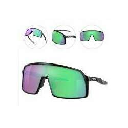 Oculos Para Ciclismo Oakley Sutro Preto com Lente Prizm Road Jade Espelhada Verde