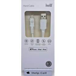 Hard Cable iwill - Cabo MFi Lightning para USB - cód 10117