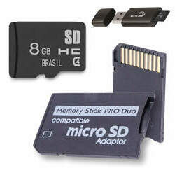 Kit Adaptador Pro Duo Cartão MicroSD 8gb Multilaser