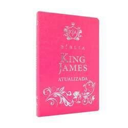 Bíblia King James Atualizada Kja Slim Média Luxo Rosa