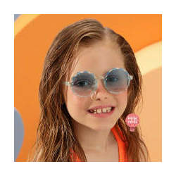 Óculos de Sol Infantil Azul Claro Petit Cherie Contornos