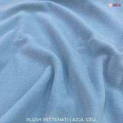 Plush Pettenati Azul Bebê Céu Textura Macia e Toque Aveludado, 1,60Largura
