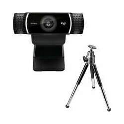 Webcam Full HD Logitech C922 Pro Stream com Microfone Embutido, 1080p e Tripé Incluso, Compatível Logitech Capture - 960-001087