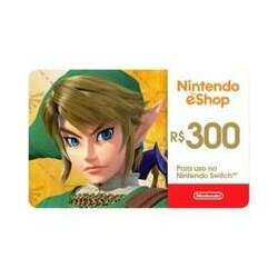Gift Card Nintendo: 300 Reais - Cartão Presente Digital