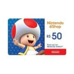 Gift Card Nintendo: 50 Reais - Cartão Presente Digital