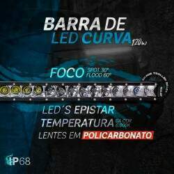 Barra Led Curva 120W New Generation (Serve Grade Troller 2015)
