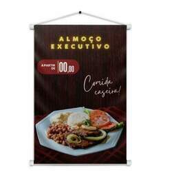 (0) Banner Impresso para Restaurante Almoço Executivo