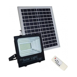 Refletor e placa solar 300W Led IP66 com controle