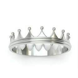 Anel em Prata 925 - Coroa