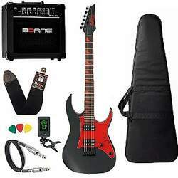 Kit Guitarra Ibanez Rg Gio Grg 131dx Preta amplificador Borne