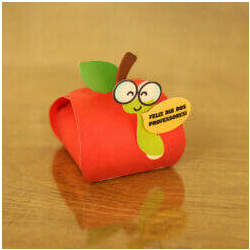 Caixa maçã Monta Fácil Dia dos Professores