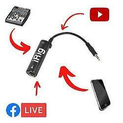Interface de Gravação para Celular - Para Lives/Vídeos para Facebook, Youtube
